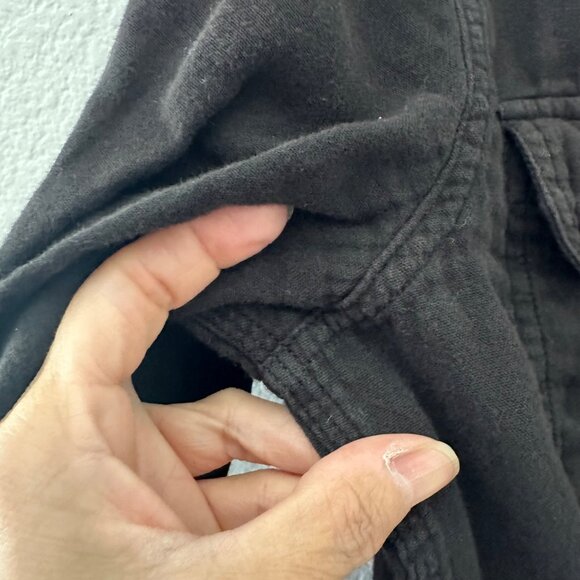 Buck Mason Button Up Shirt Double Weave Vintage Minimalist Black Sz S - Picture 4 of 10